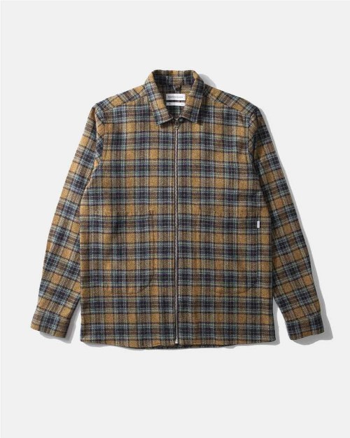 Camisa Zip Pocket cuadros...