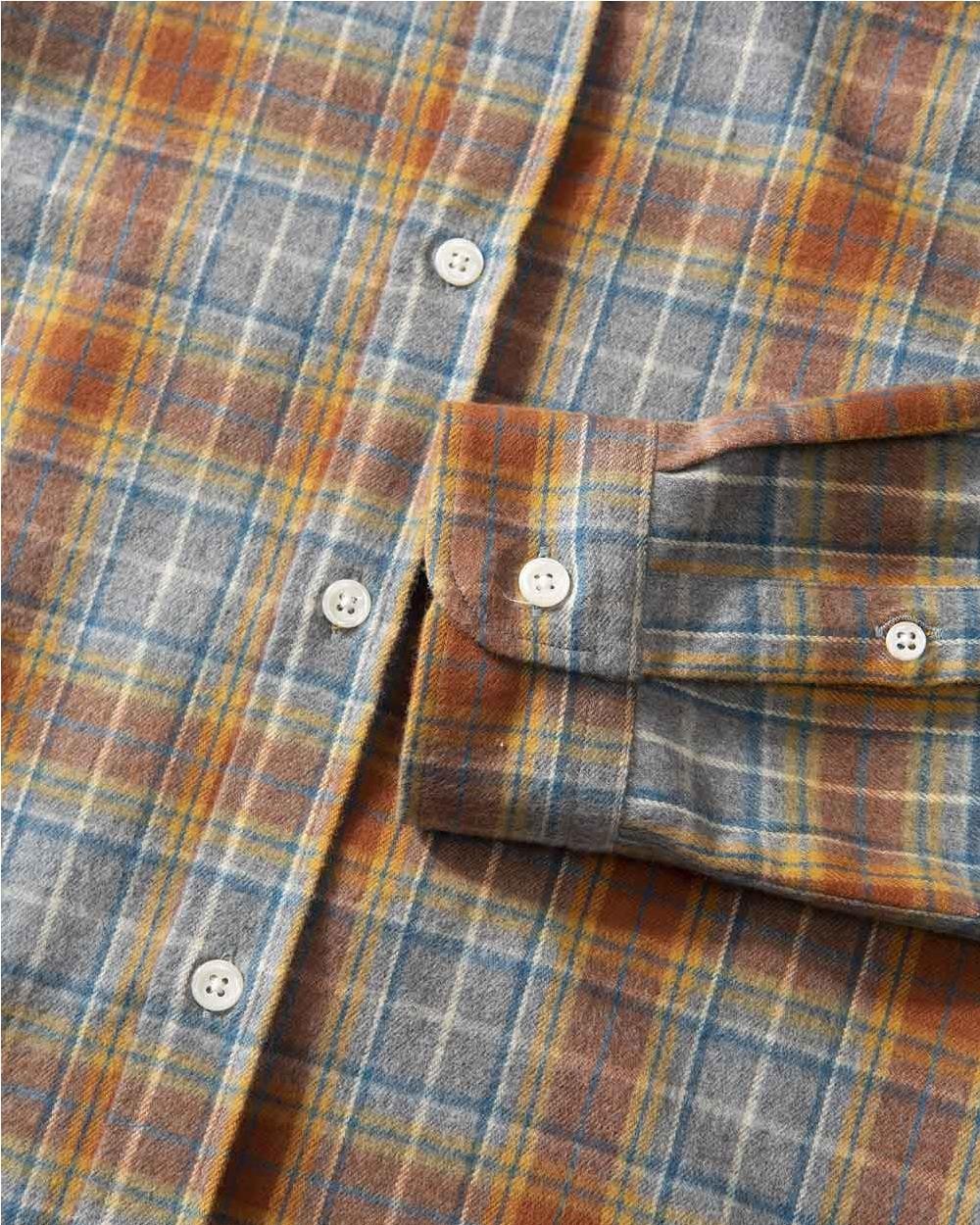 Camisa Atakama cuadros ORANGE