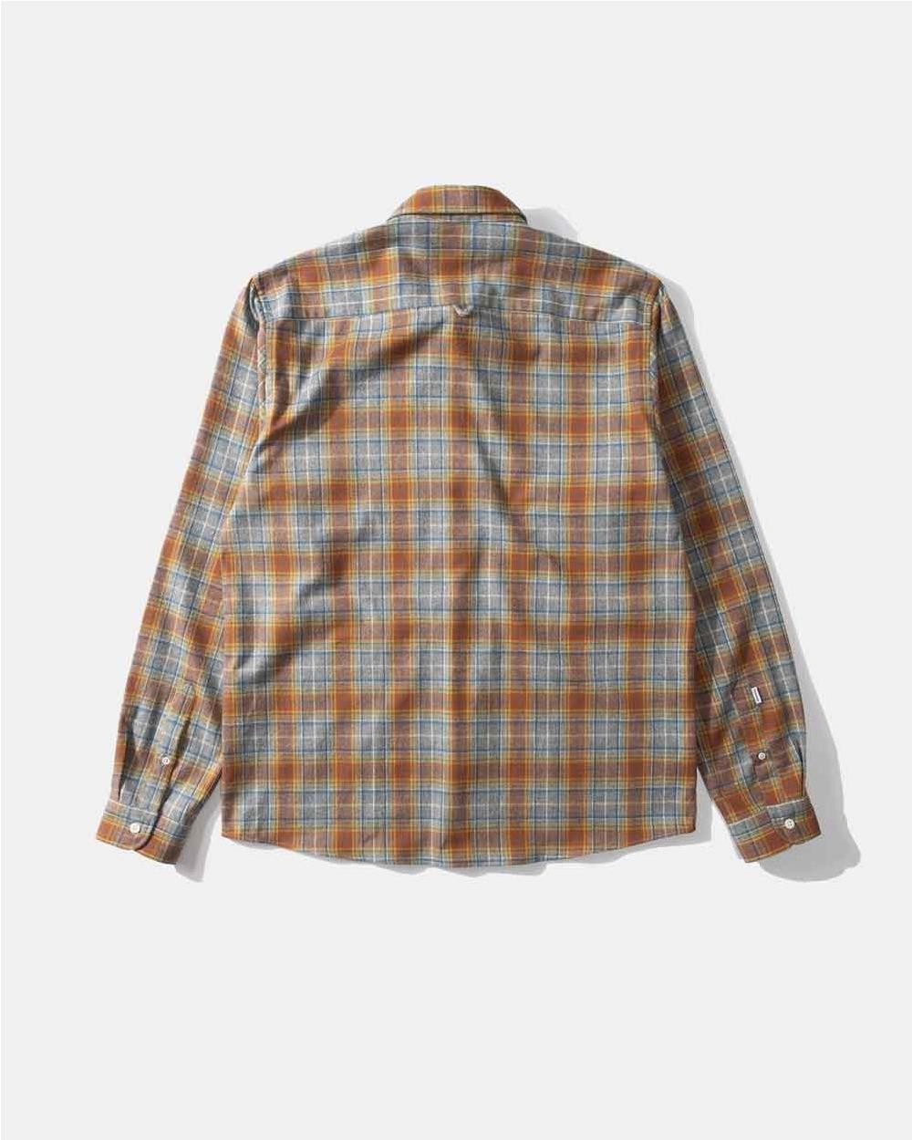 Camisa Atakama cuadros ORANGE