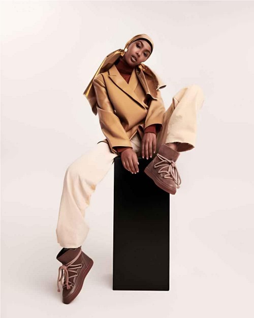 Bota Classic Wedge mujer TAUPE 2