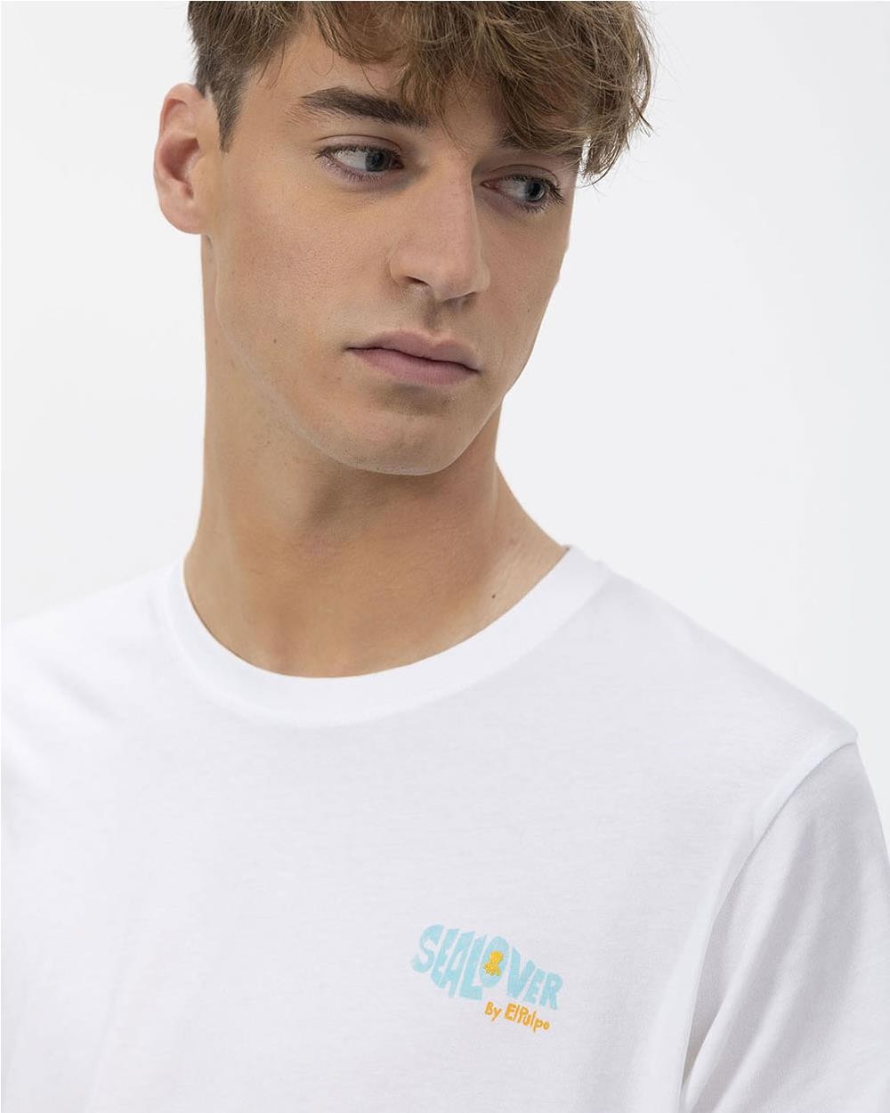 Camiseta Surfing Wave hombre BLANCO