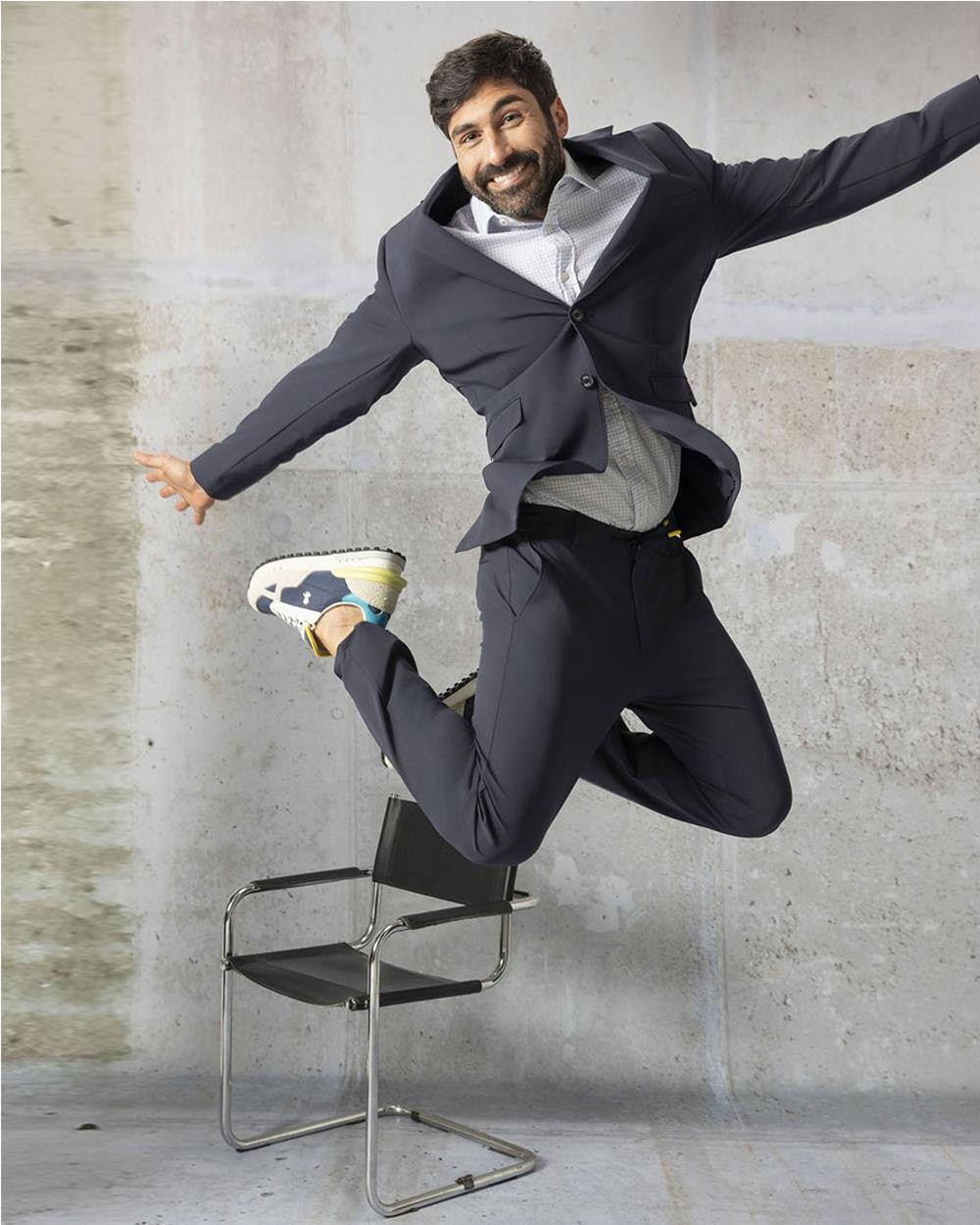 Americana de Traje de Lana hombre AZUL Americana de Traje de Lana hombre AZUL