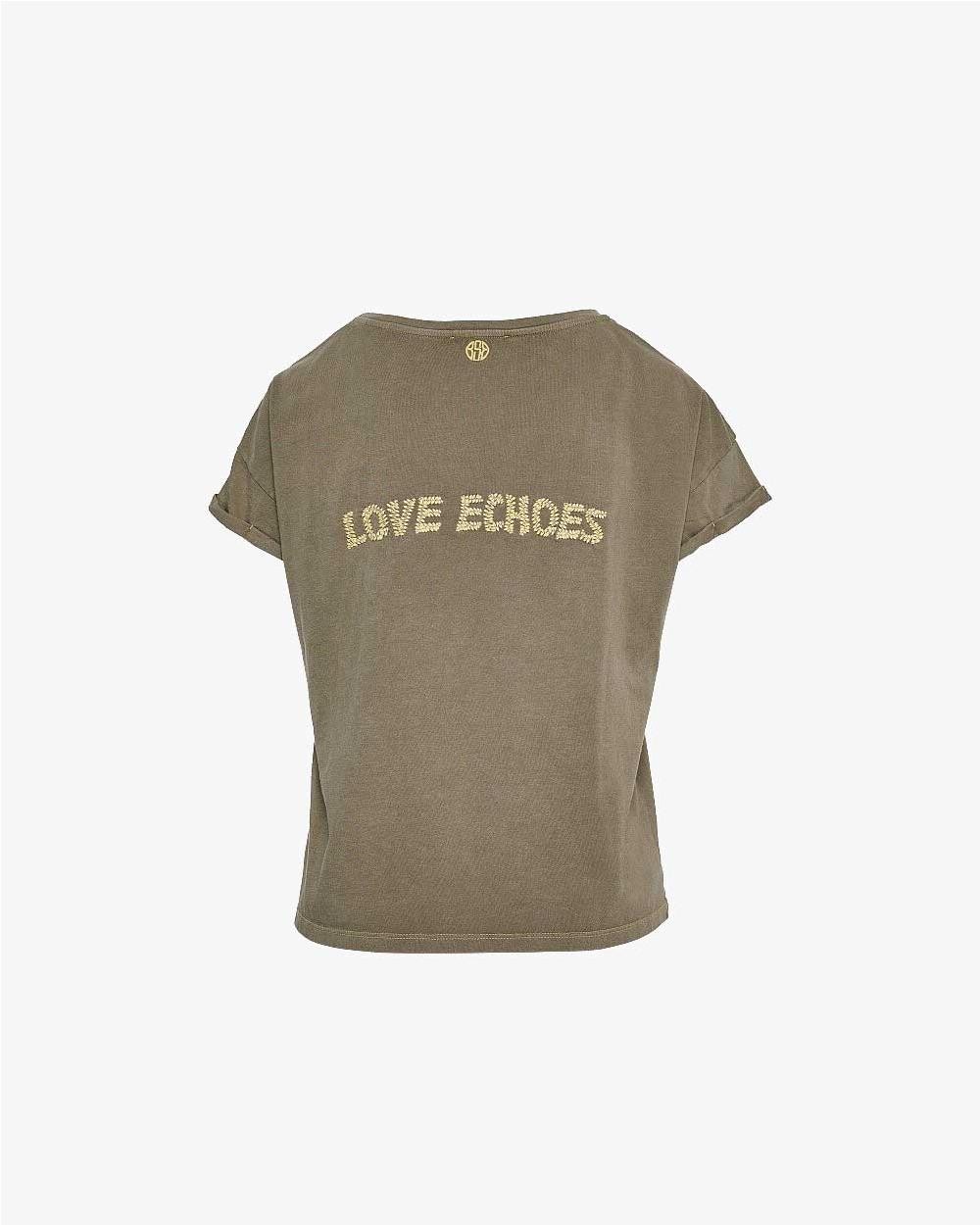Camiseta Bordada con Corazón mujer FANCO Camiseta Bordada con Corazón mujer FANCO