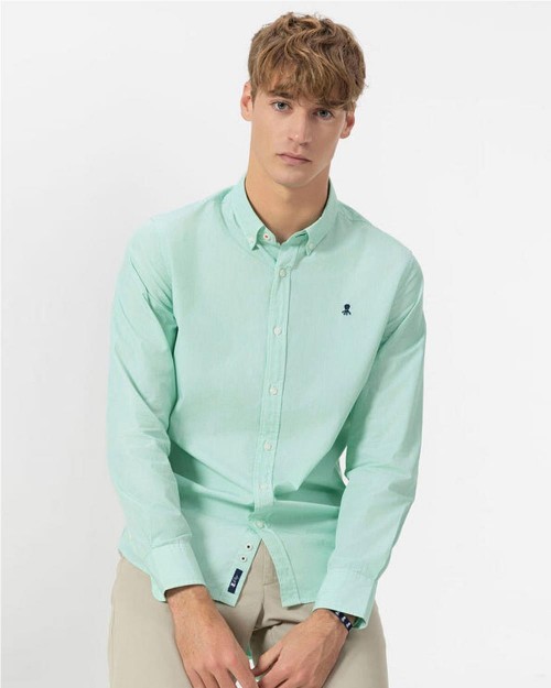 Camisa cuello botón Popelín...