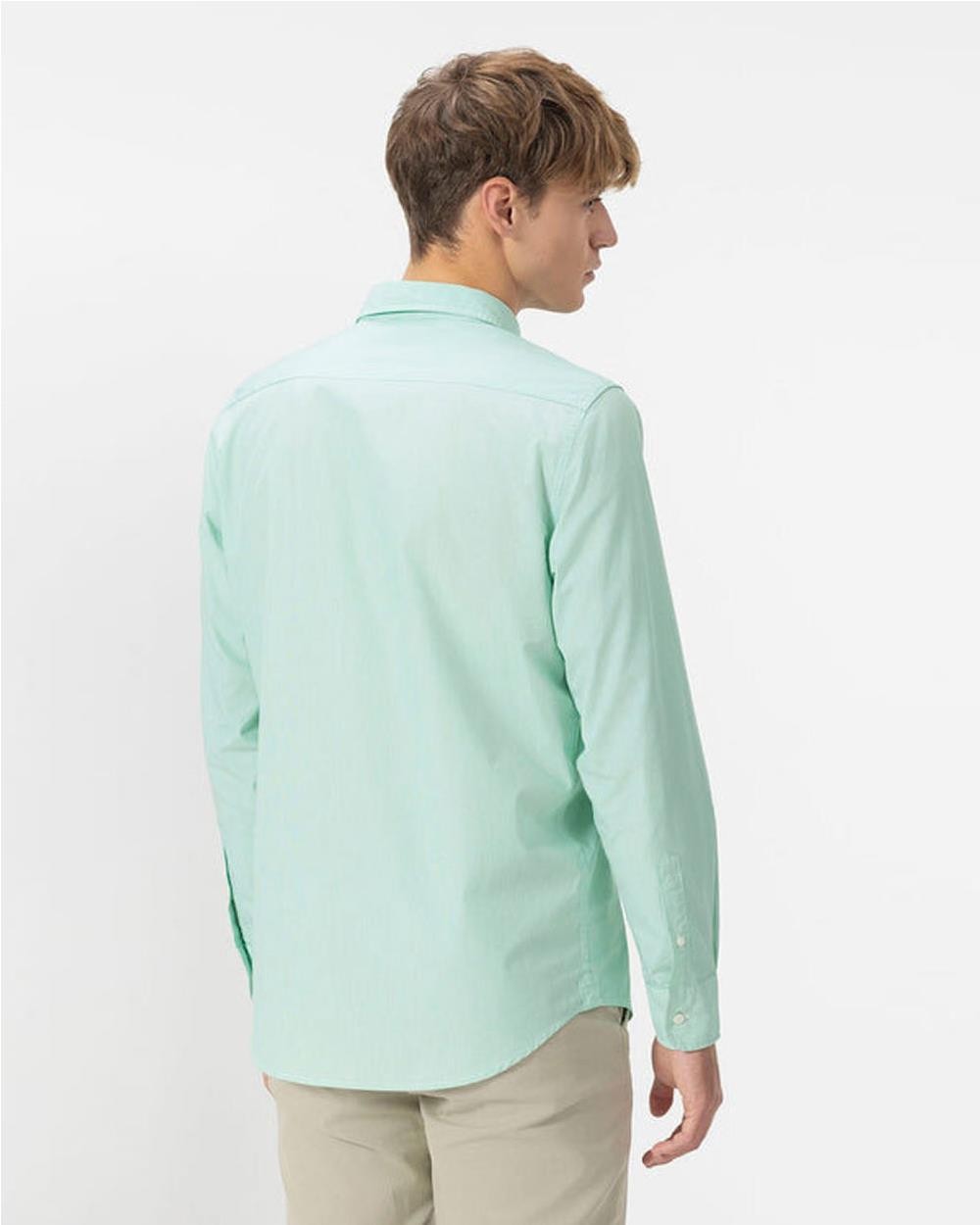 Camisa cuello botón Popelín milrayas...