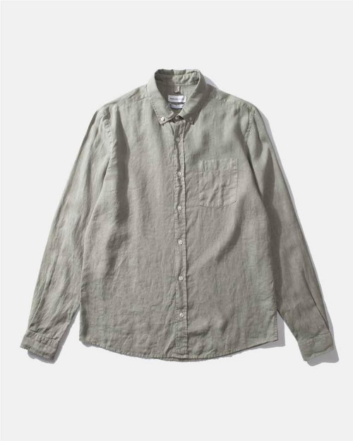 Camisa Linen hombre TAUPE