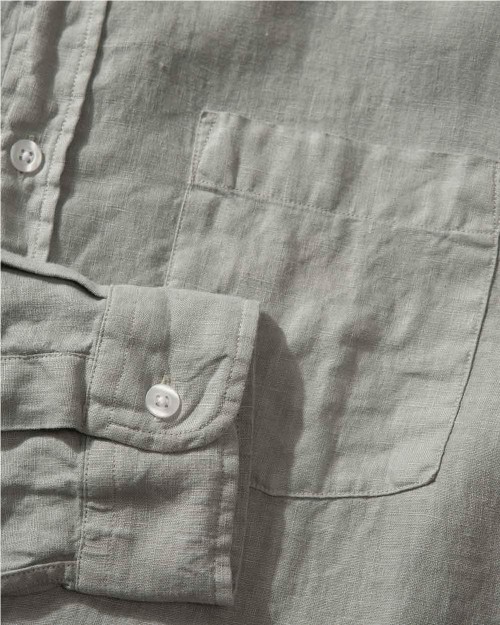 Camisa Linen hombre TAUPE 2