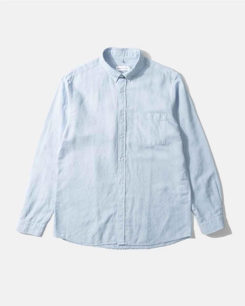 Camisa Linen hombre LIGHT BLUE