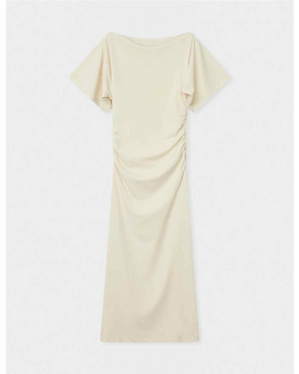 Vestido Midi Lisette mujer MANTEQUILLA