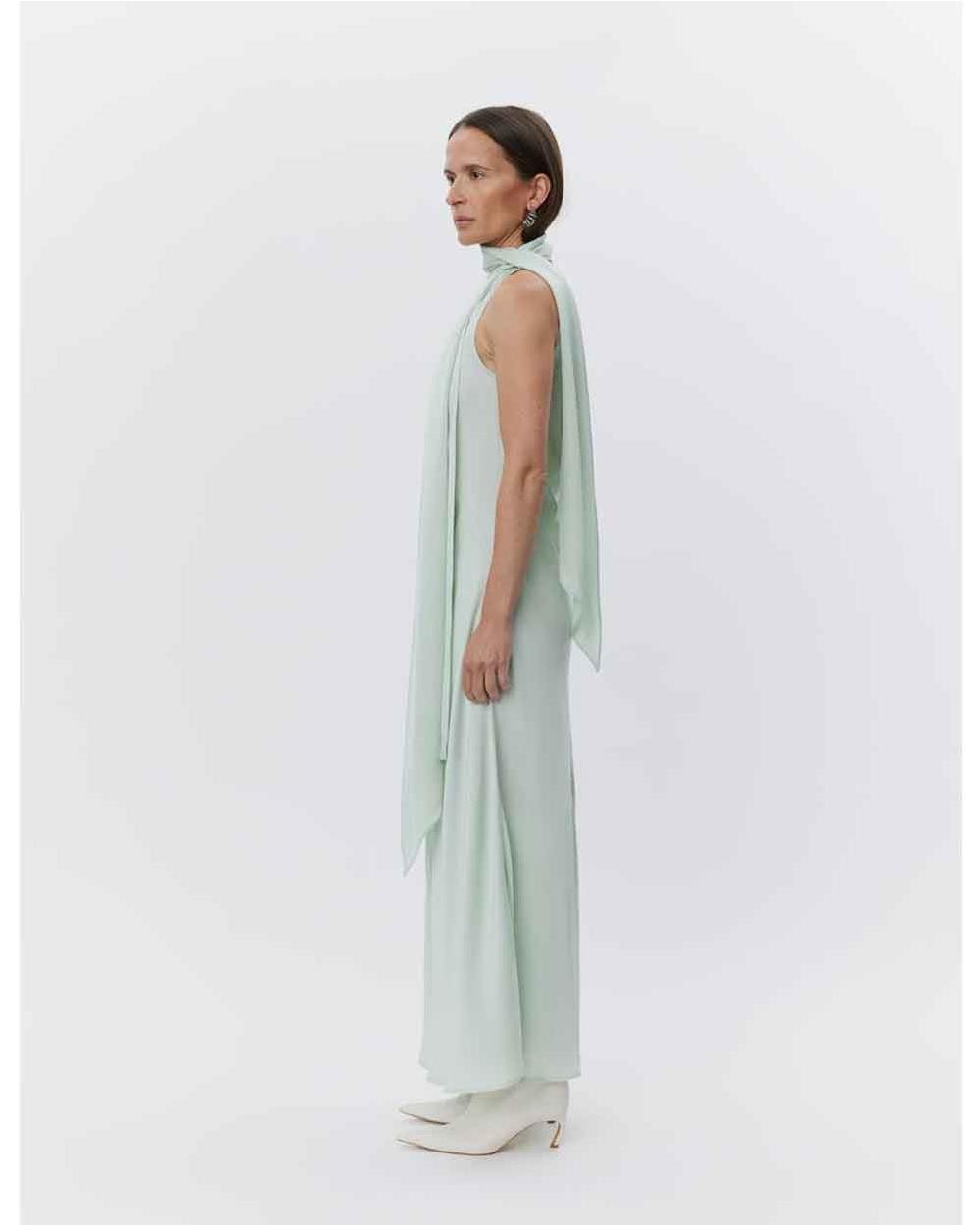 Vestido con pañuelo Brielle matte...