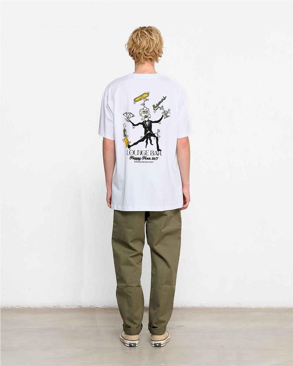 T-shirt Juggling hombre PLAIN WHITE