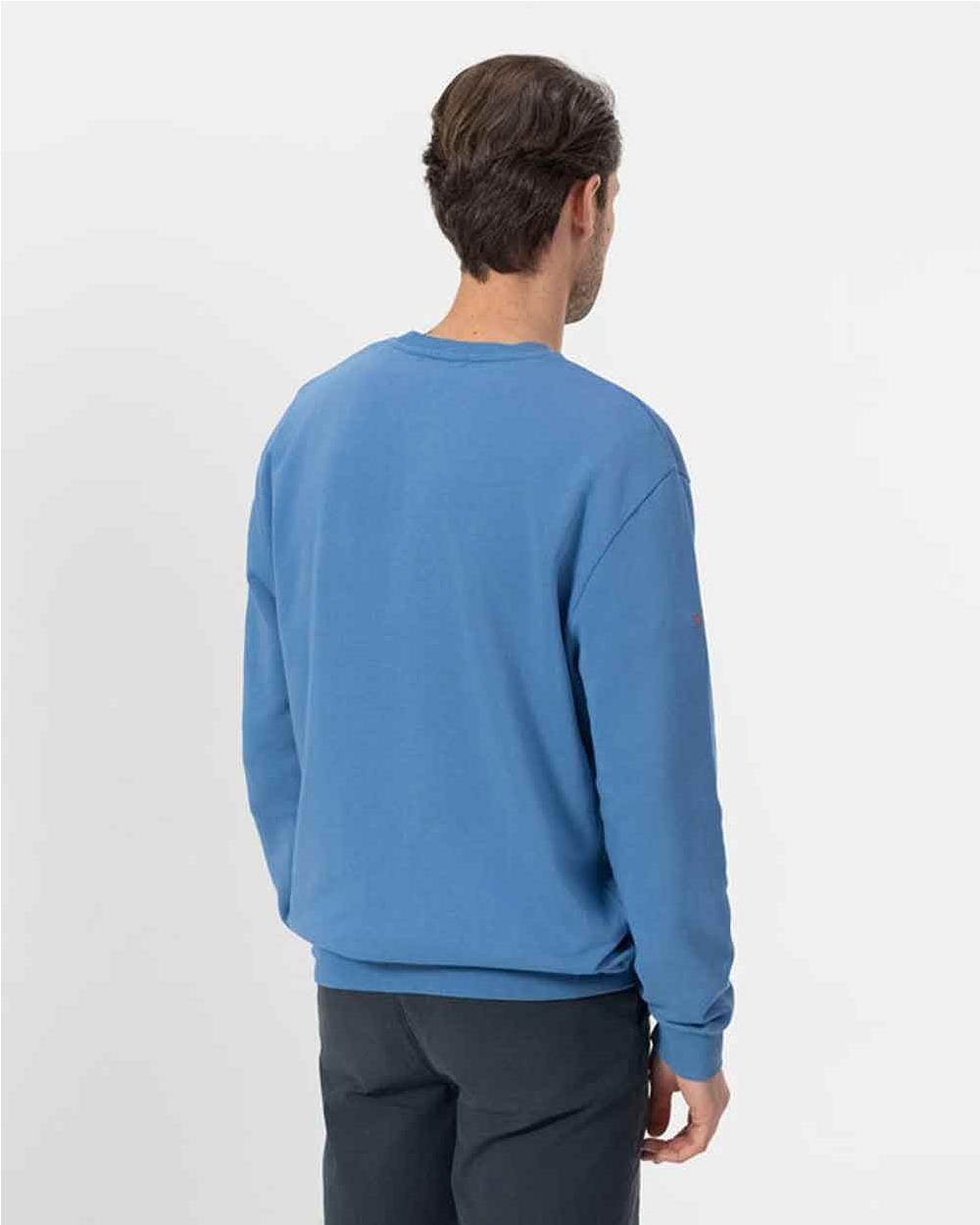 Sudadera básica bordada hombre INDIGO