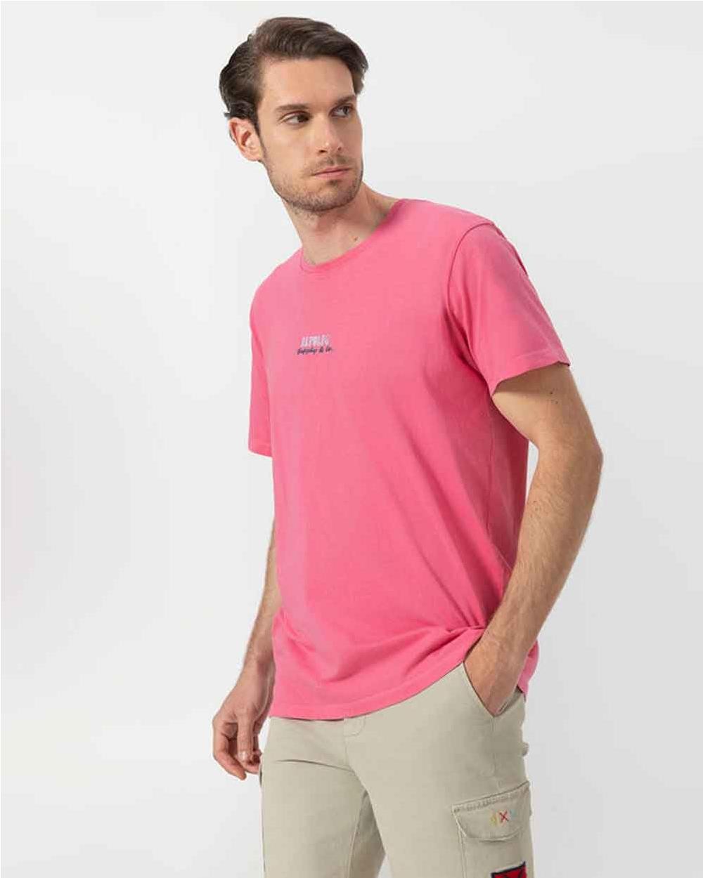 Camiseta Salty Waves hombre ROSA CHICLE