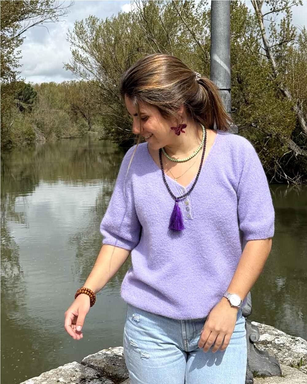 Maglia Baby alpaca mujer LAVANDA