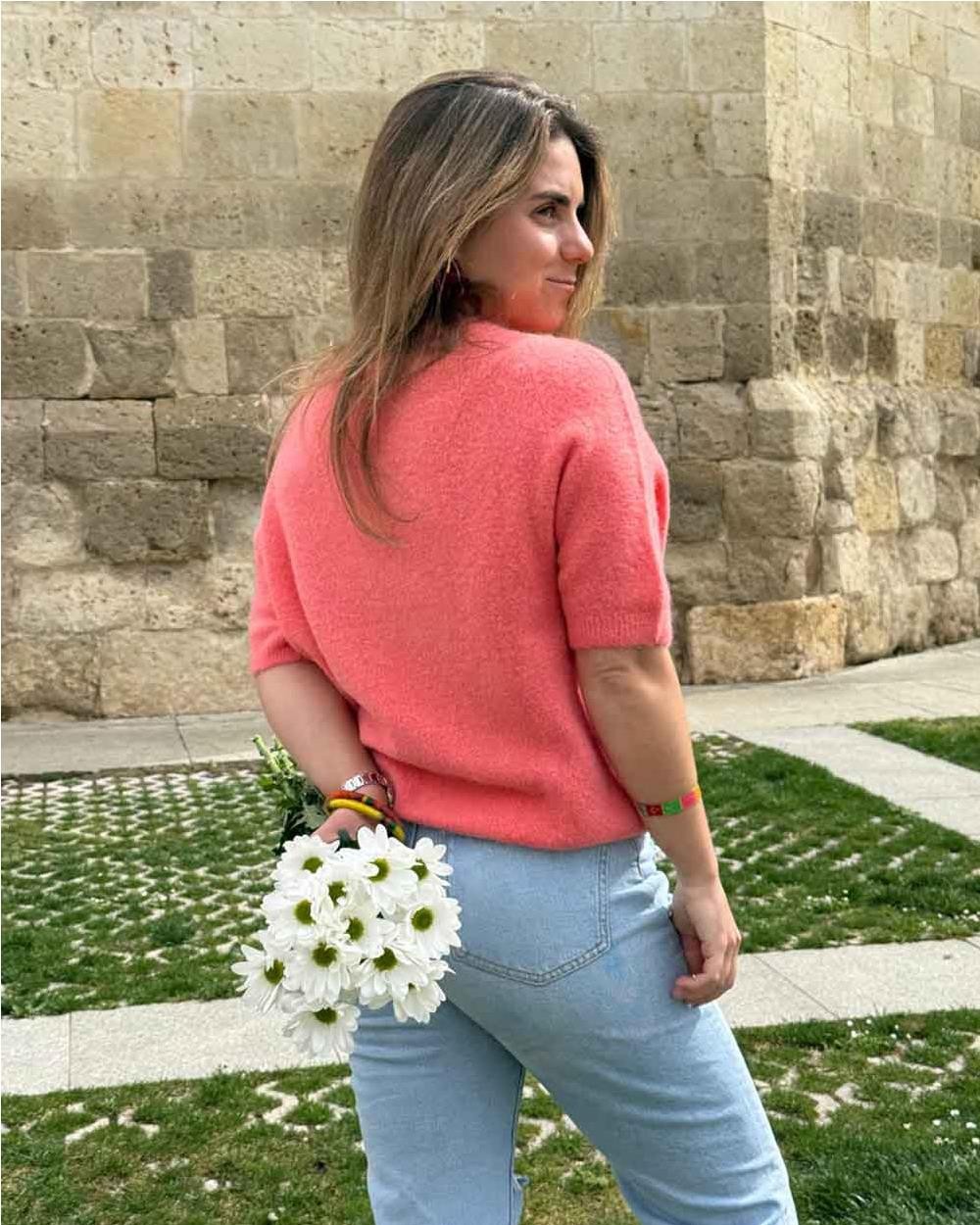 Maglia Baby Alpaca mujer TANGERINA