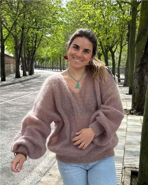 Maglia Mohair mujer BROWN 2