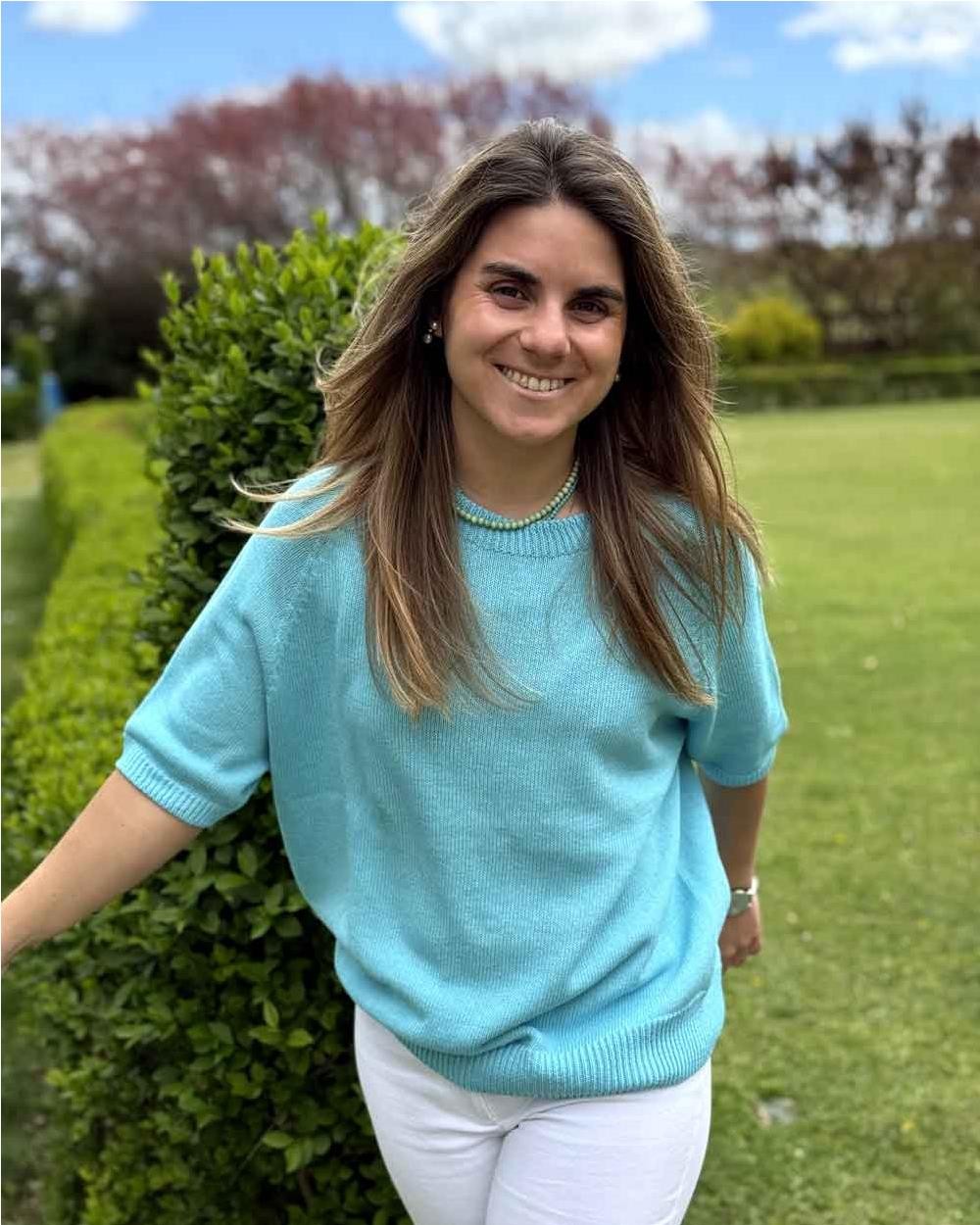 Maglia Cotton cuello redondo mujer SKY