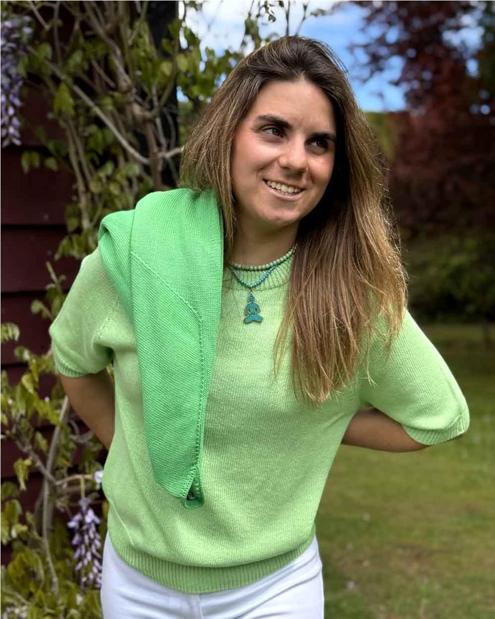 Maglia Cotton cuello redondo mujer...