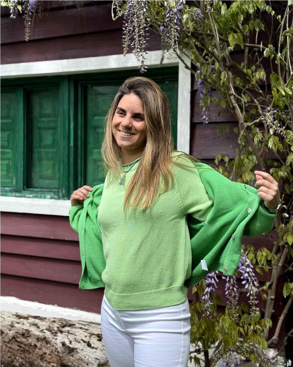 Maglia Cotton cuello redondo mujer...