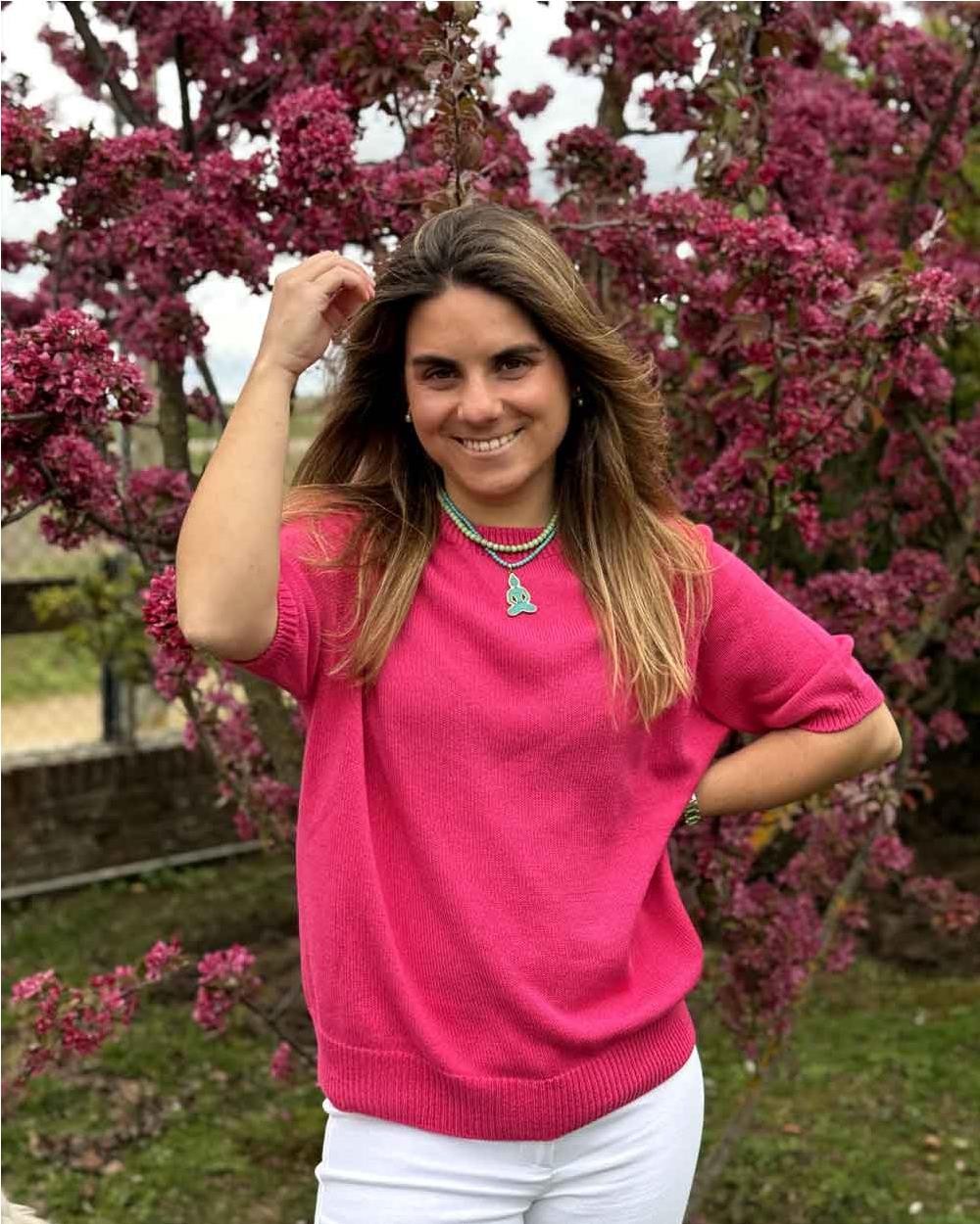 Maglia Cotton cuello redondo mujer...