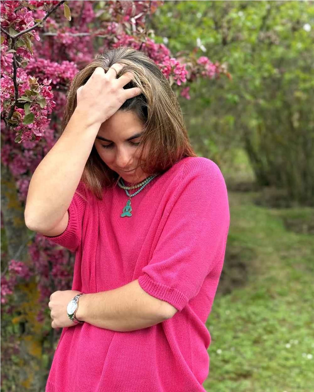 Maglia Cotton cuello redondo mujer...