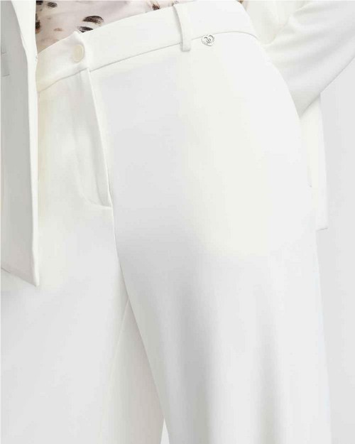Pantalón palazzo mujer BLANCO 2