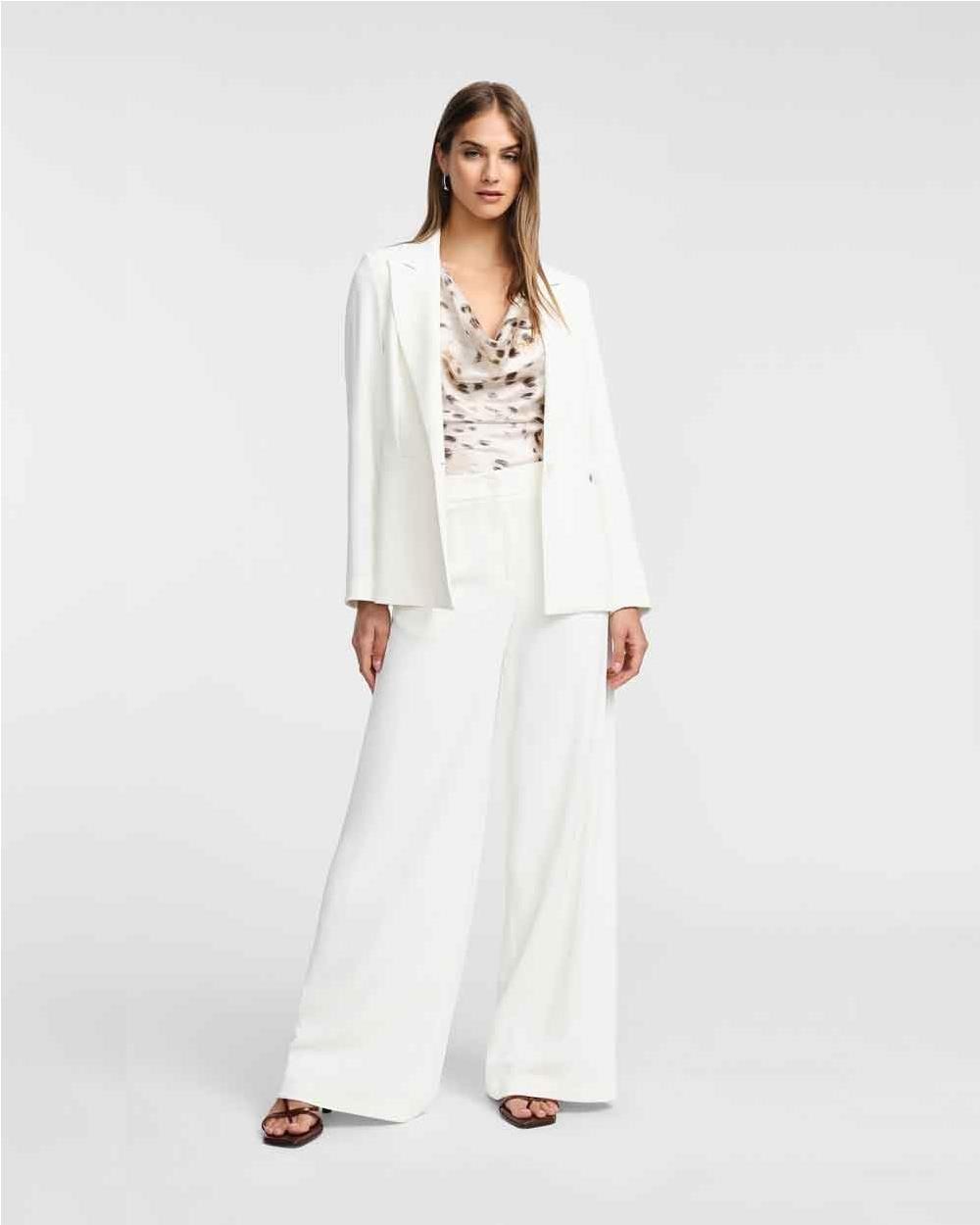 Pantalón palazzo mujer BLANCO Pantalón palazzo mujer BLANCO