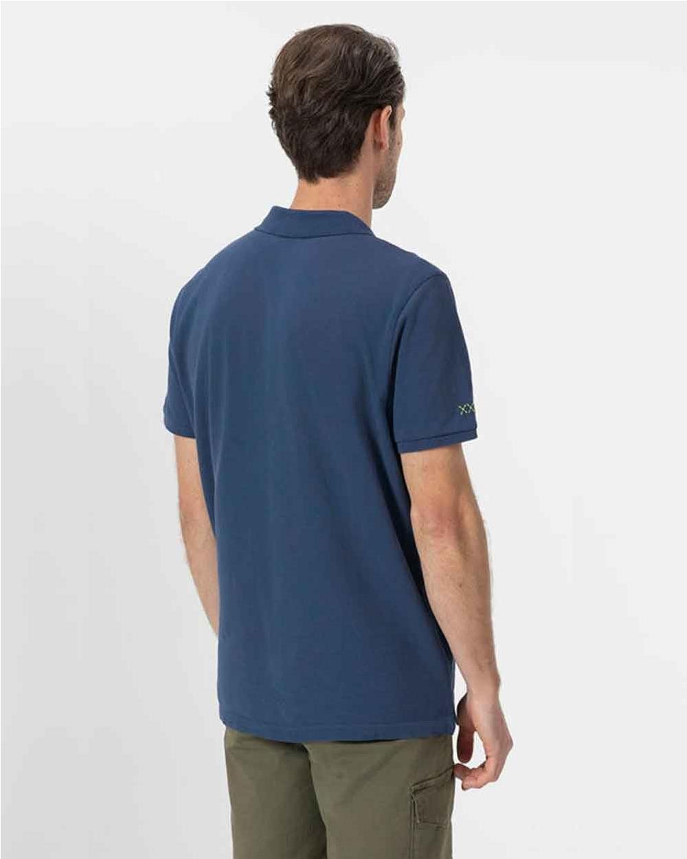 Polo lavado bordado hombre