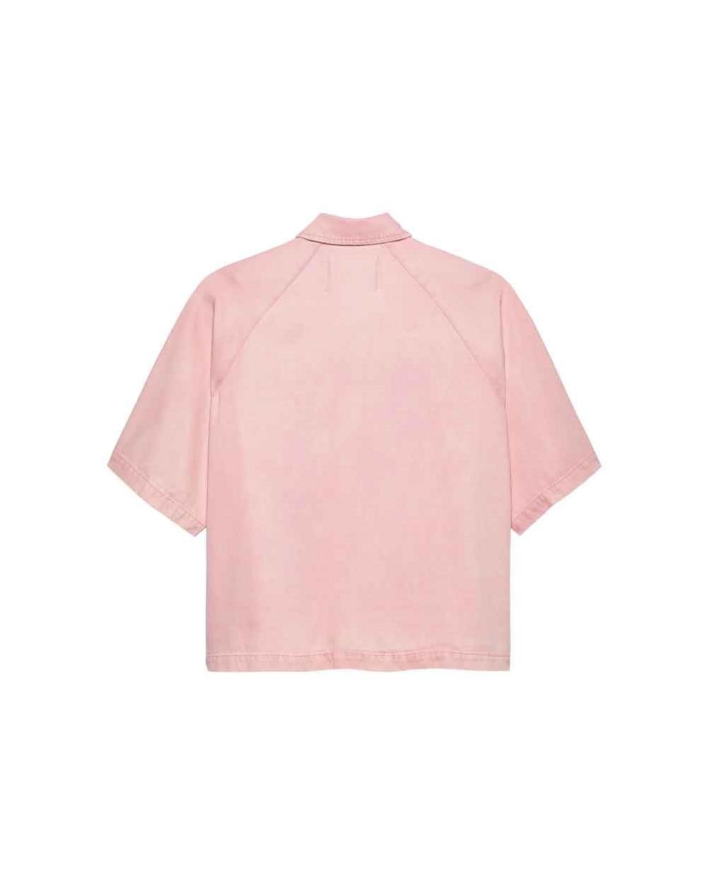 Camisa Unisex con bolsillo rosa ROSA