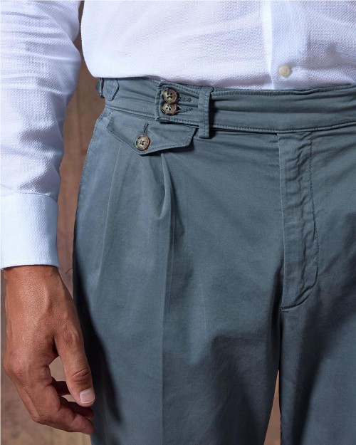 Chino de algodon hombre GRIS