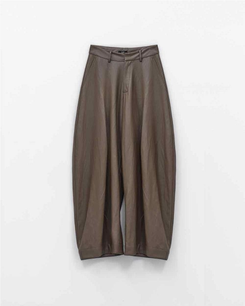 Pantalón Carrot mujer MARRON
