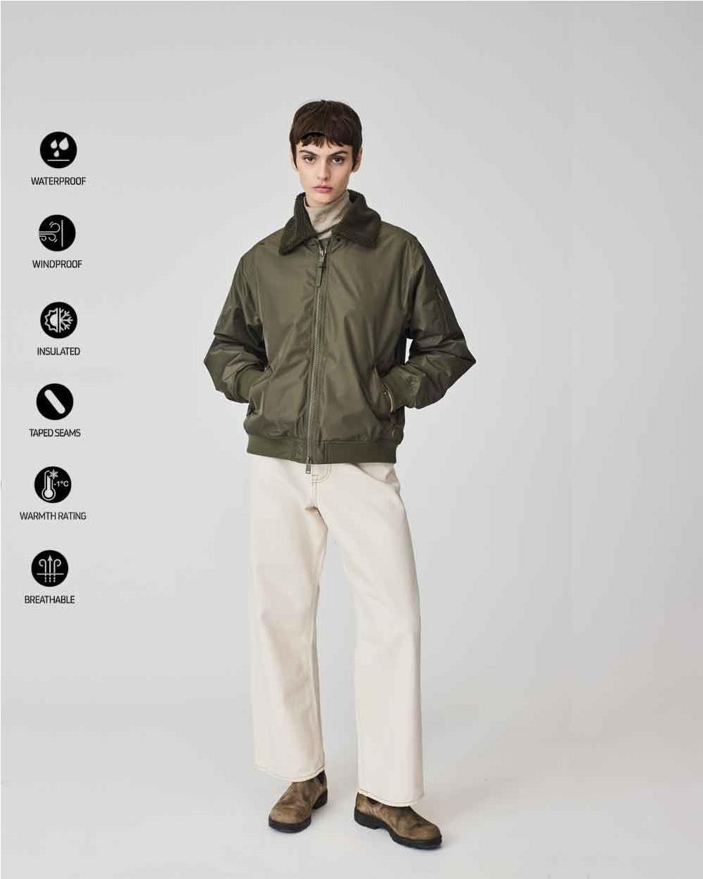 Chaqueta bomber Ino impermeable mujer...