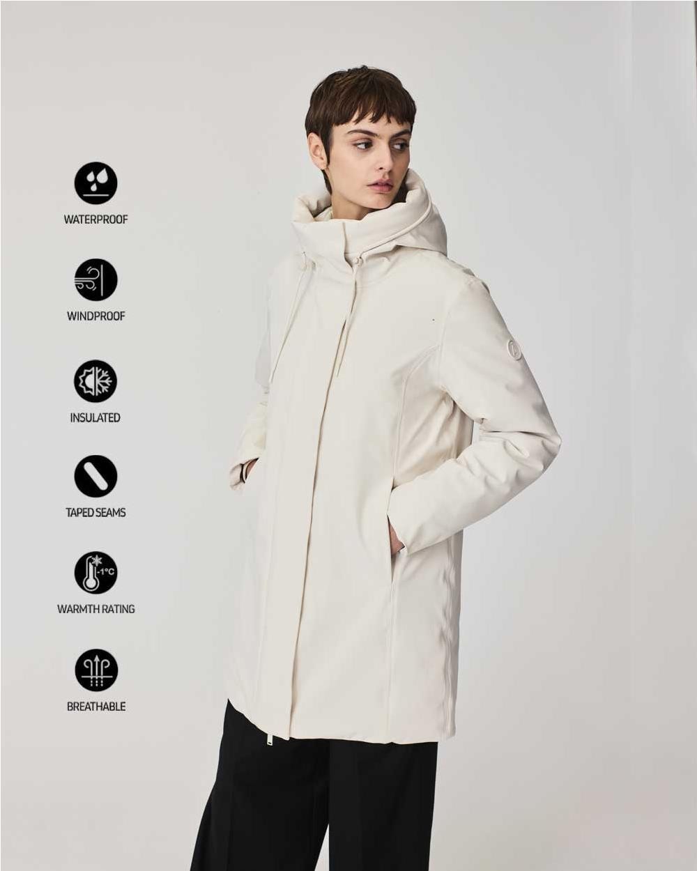 Abrigo Softshell Sturm mujer WHITECAP