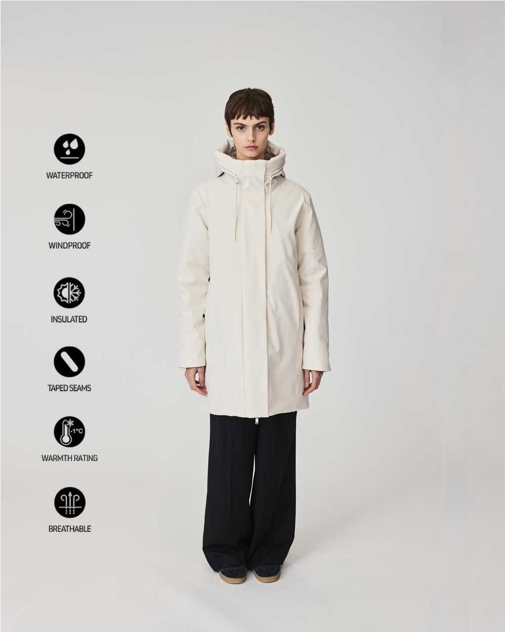 Abrigo Softshell Sturm mujer WHITECAP