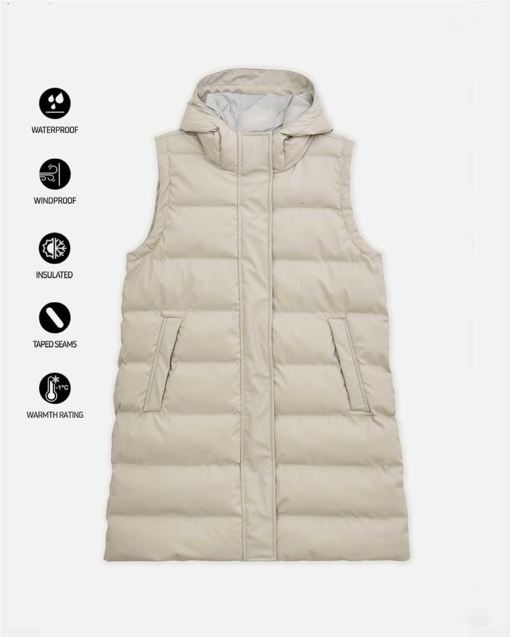 Abrigo 2 en 1 Stuhi mujer STONE GREY