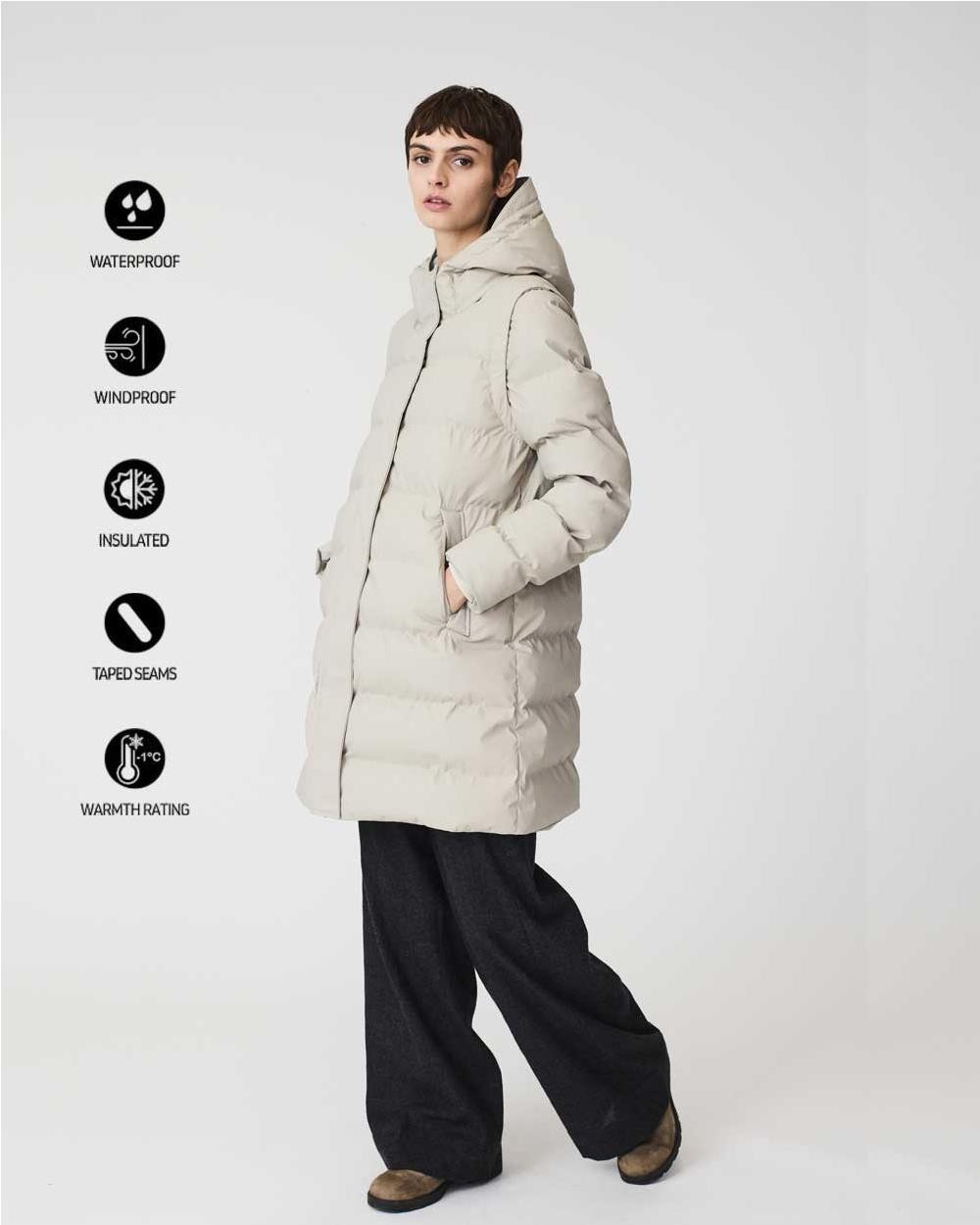 Abrigo 2 en 1 Stuhi mujer STONE GREY