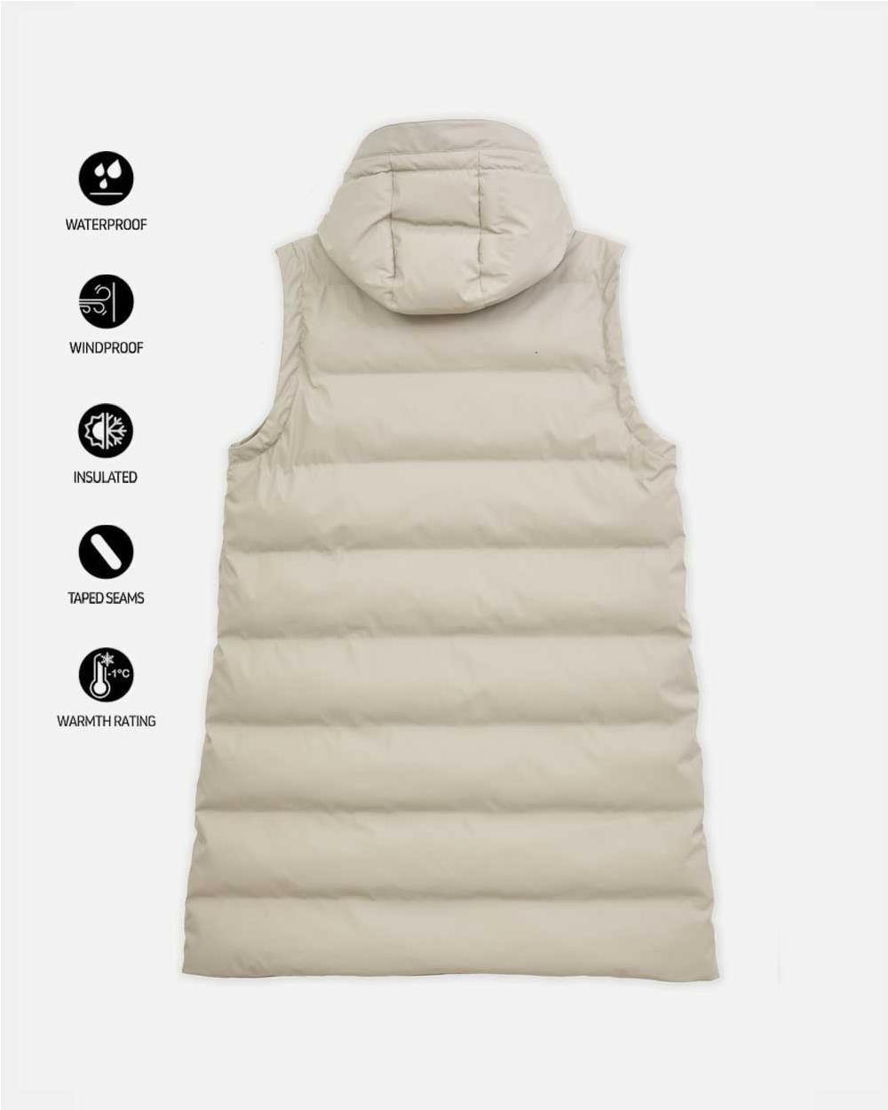 Abrigo 2 en 1 Stuhi mujer STONE GREY