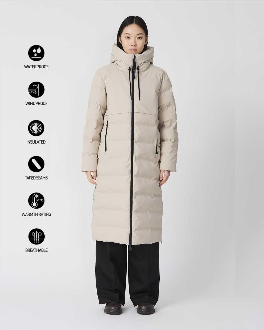 Abrigo acolchado Snestrom mujer STONE...