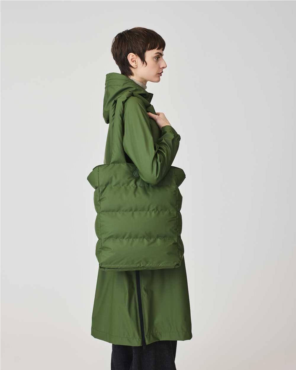 Bolso Tote Acolchado Eira BRONCE GREEN