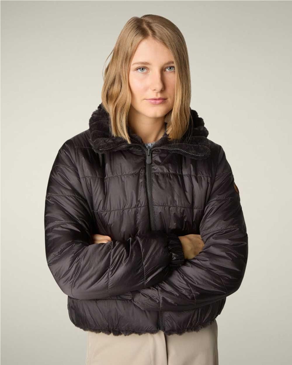 Chaqueta reversible Elina mujer BROWN...