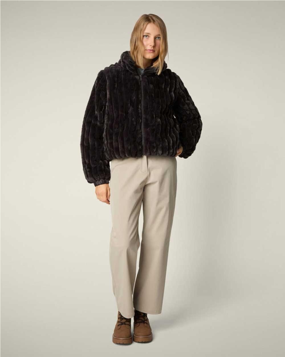 Chaqueta reversible Elina mujer BROWN...