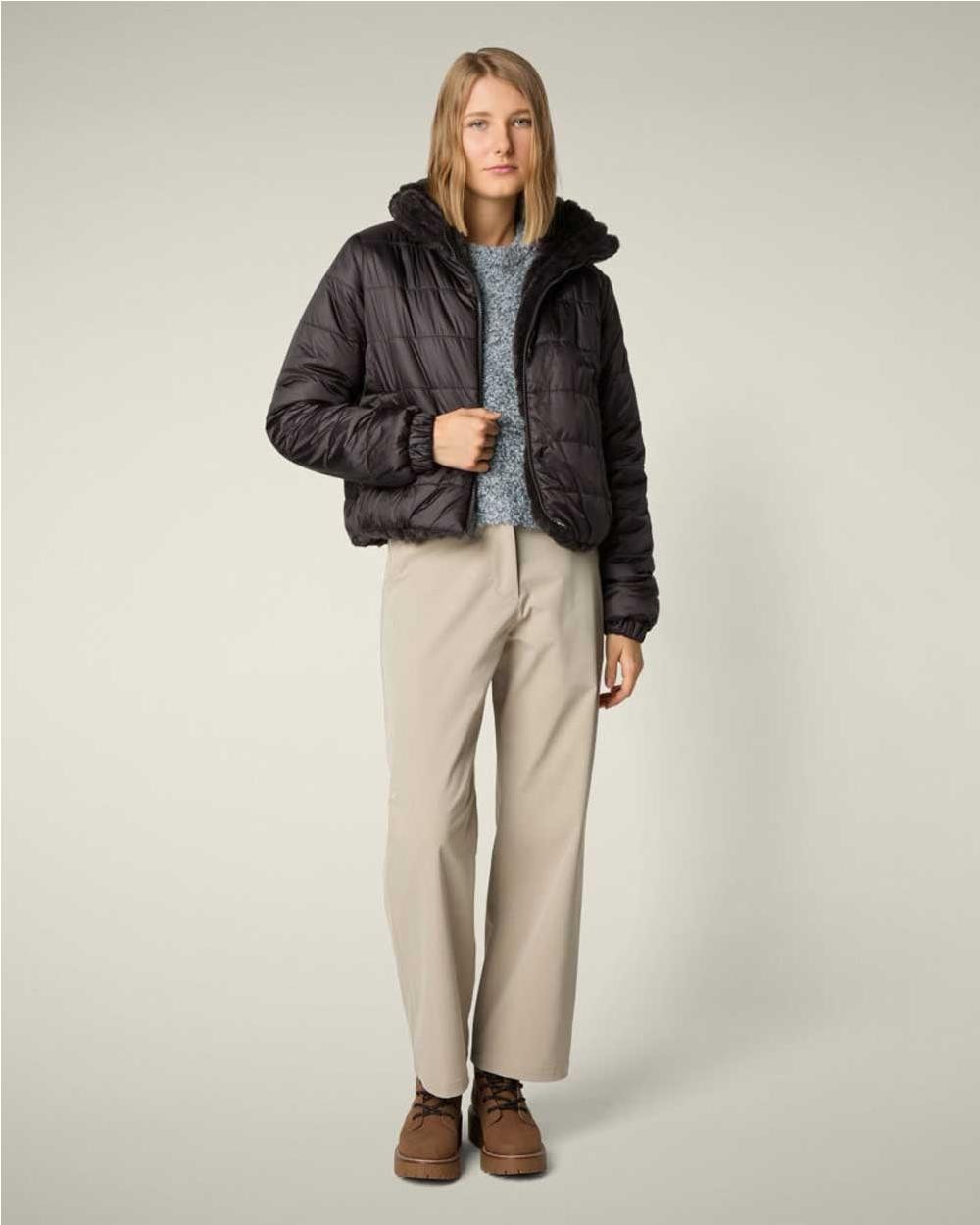 Chaqueta reversible Elina mujer BROWN...