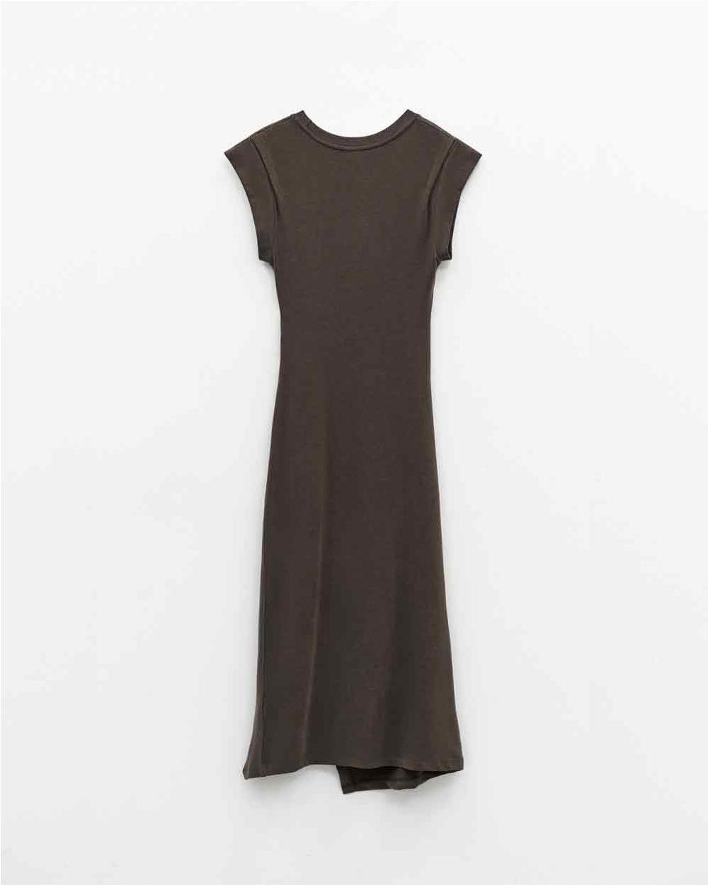 Vestido midi mujer GRIGIO OSCURO