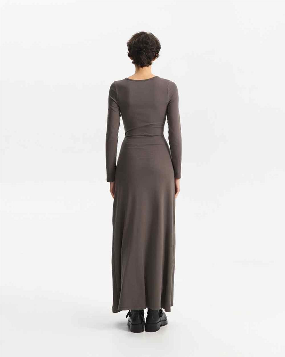 Vestido lazada frontal  mujer GRIGIO...