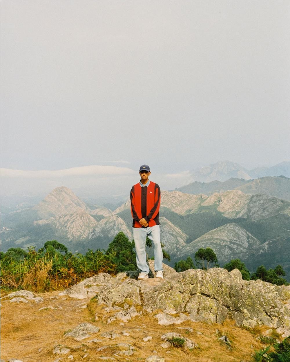 Sudadera polo cuello denim rayas MULTI