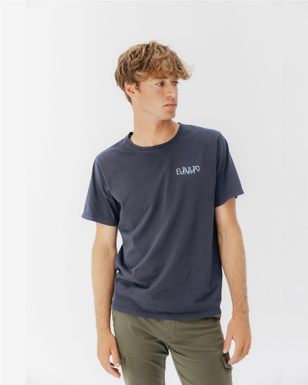 Camiseta logo tejido hombre GRIS...