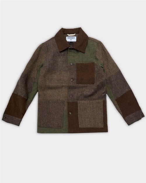 Chaqueta Patchwork lana...