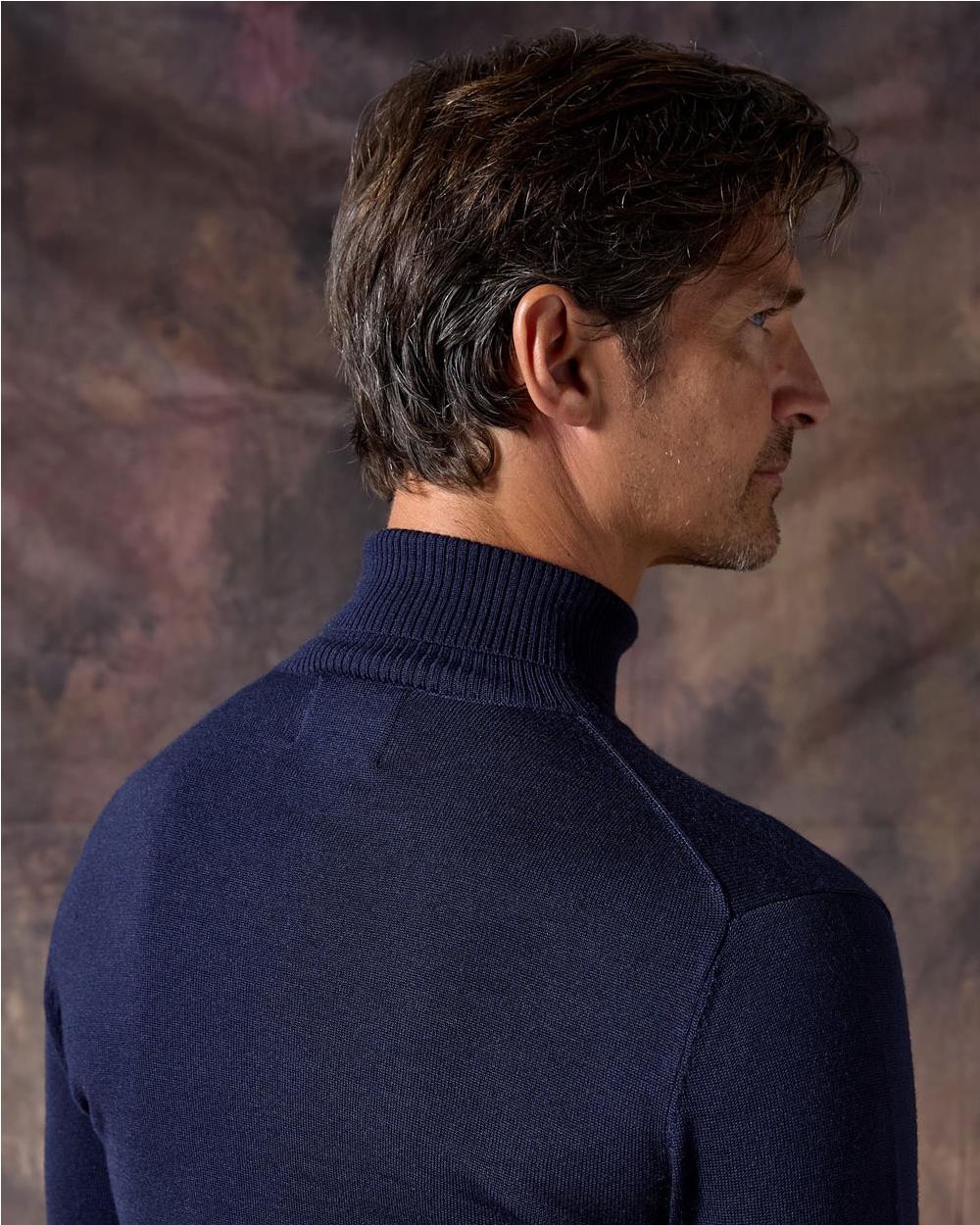 Jersey cuello cisne hombre Marino MARINO