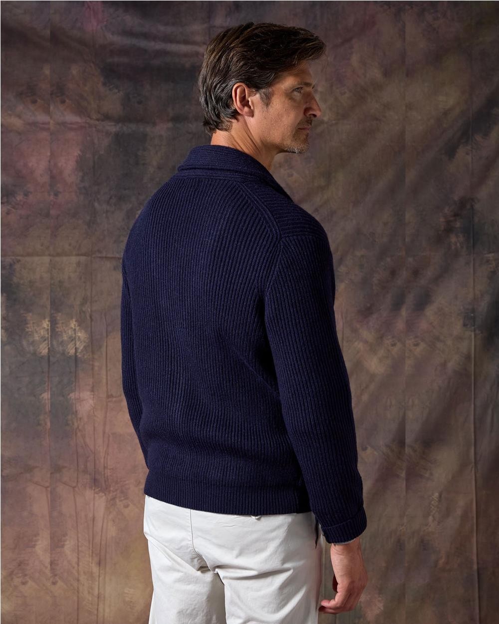Cardigan punto hombre MARINO