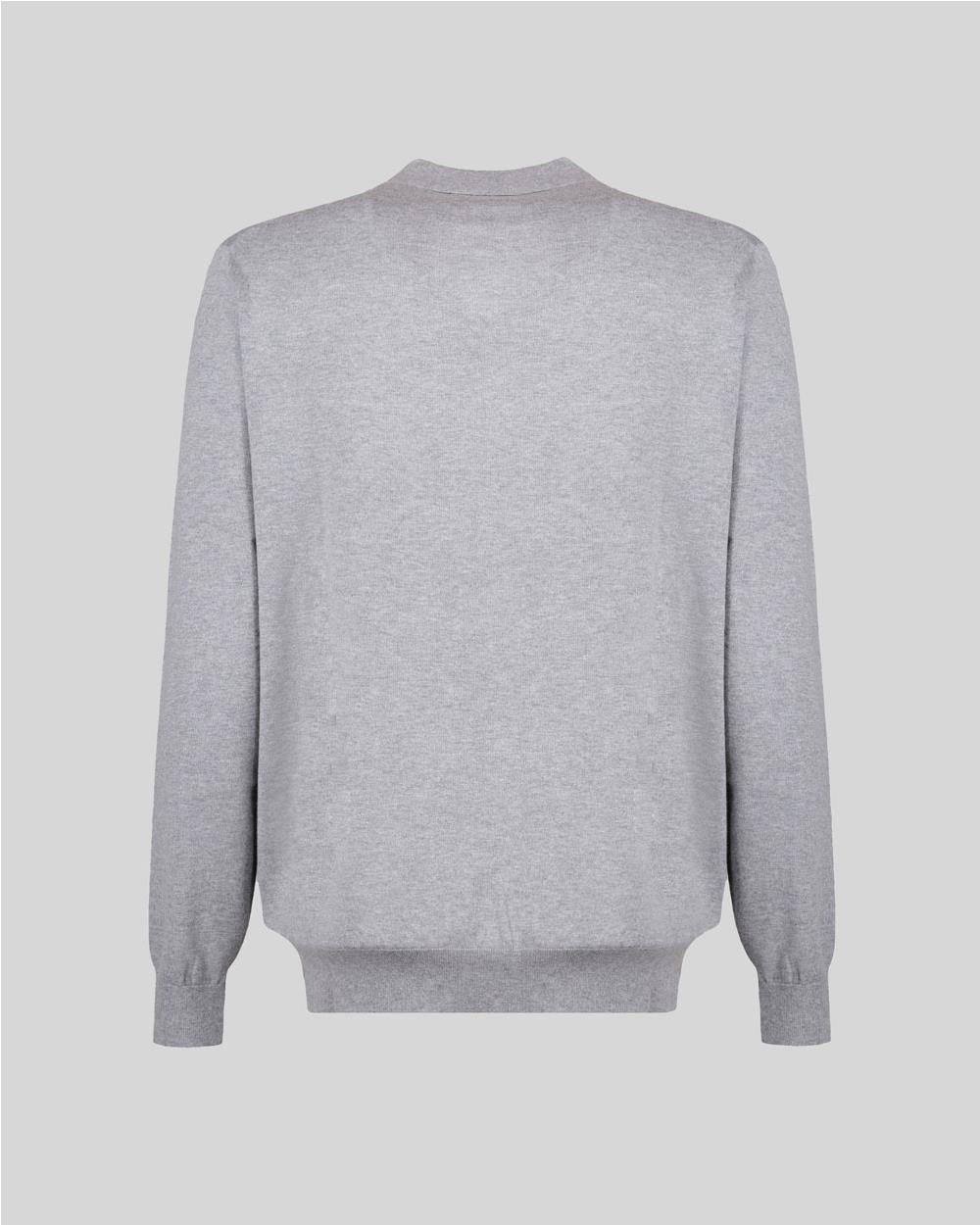Jersey cachemire hombre GRIS